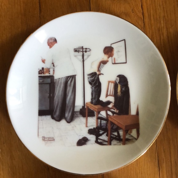 Set of 6  Norman Rockwell Museum 6 1/2" Collector Plates Limited Edition - Picture 3 of 8